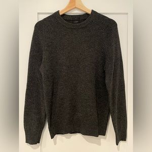 J. Crew, gray crew neck, wool blend sweater (small, slim)